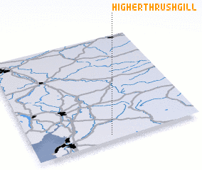 3d view of Higher Thrushgill
