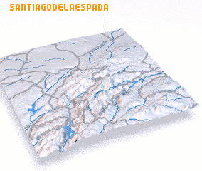 3d view of Santiago de la Espada