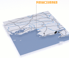 3d view of Piriac-sur-Mer