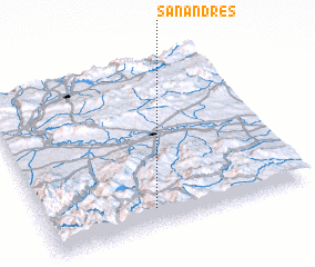 3d view of San Andrés