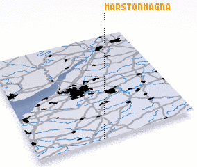 3d view of Marston Magna