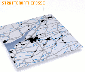 3d view of Stratton on the Fosse