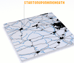 3d view of Stanton upon Hine Heath