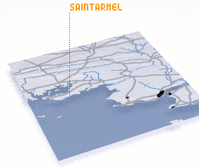 3d view of Saint-Armel