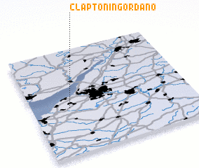 3d view of Clapton in Gordano