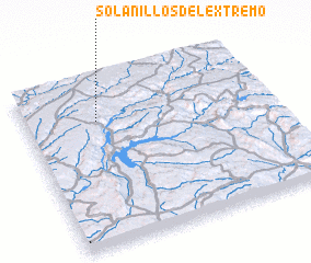 3d view of Solanillos del Extremo