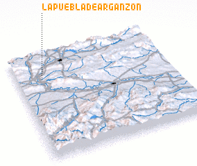 3d view of La Puebla de Arganzón