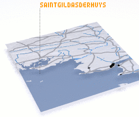 3d view of Saint-Gildas-de-Rhuys