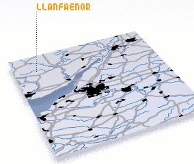 3d view of Llanfaenor