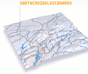 3d view of Santa Cruz de los Cáñamos