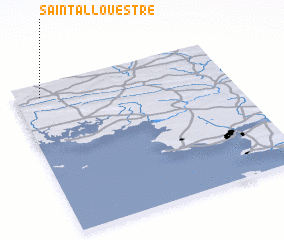 3d view of Saint-Allouestre