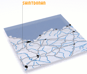 3d view of Saint-Donan