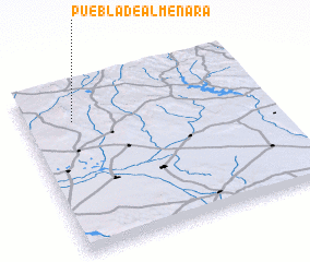 3d view of Puebla de Almenara