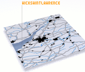 3d view of Wick Saint Lawrence