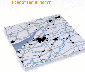 3d view of Llangattock Lingoed