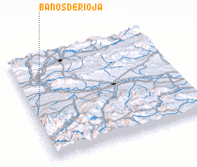 3d view of Baños de Rioja