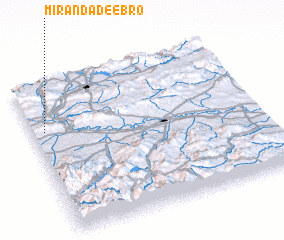 3d view of Miranda de Ebro