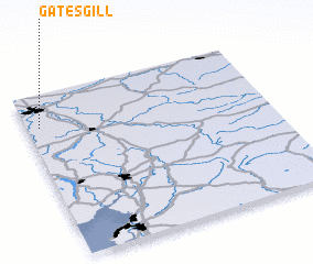 3d view of Gatesgill