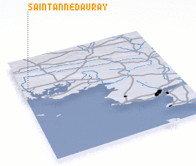 3d view of Saint Anne-dʼAuray