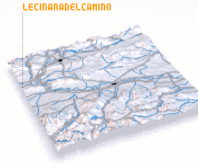 3d view of Leciñana del Camino