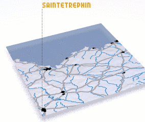 3d view of Sainte-Tréphin