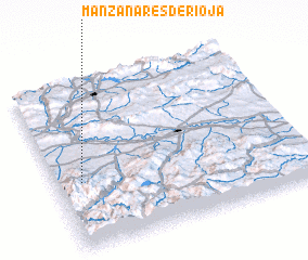 3d view of Manzanares de Rioja