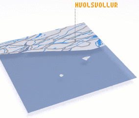 3d view of Hvolsvöllur
