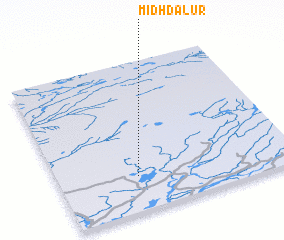 3d view of Miðdalur