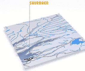 3d view of Saurbær