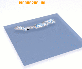 3d view of Pico Vermelho