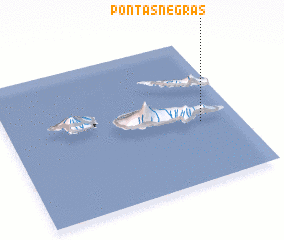 3d view of Pontas Negras