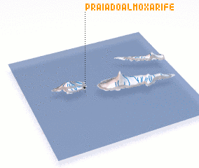 3d view of Praia do Almoxarife