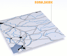 3d view of Romaldkirk