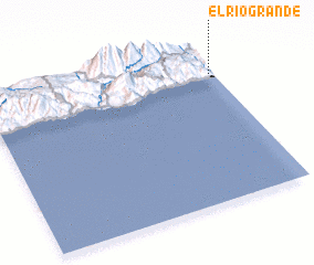 3d view of El Río Grande