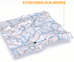 3d view of Estación de Lacalahorra