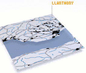 3d view of Llanthony
