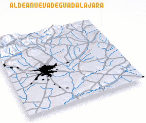 3d view of Aldeanueva de Guadalajara