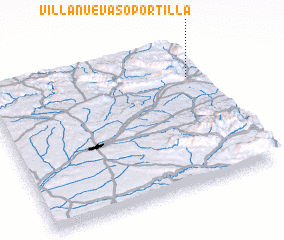 3d view of Villanueva-Soportilla