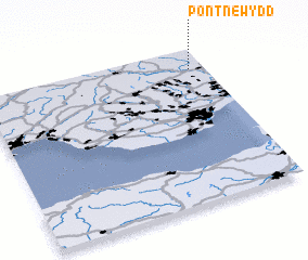 3d view of Pont Newydd