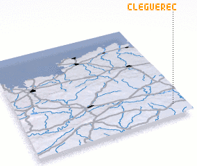 3d view of Cléguérec