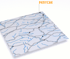 3d view of Pen-y-cae