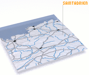 3d view of Saint-Adrien