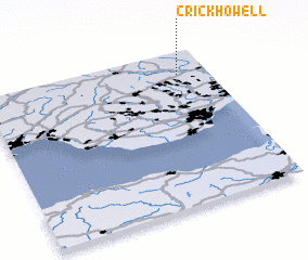 3d view of Crickhowell