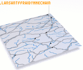 3d view of Llansantffraid-ym-Mechain