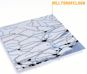 3d view of Millton of Clova