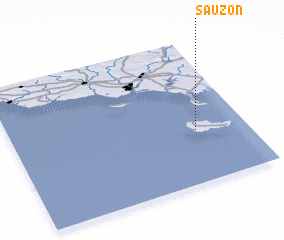 3d view of Sauzon