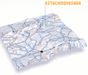 3d view of Estación Quesada