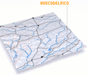 3d view of Hueco del Pico