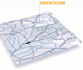 3d view of Santa Coloma