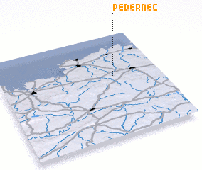 3d view of Pédernec